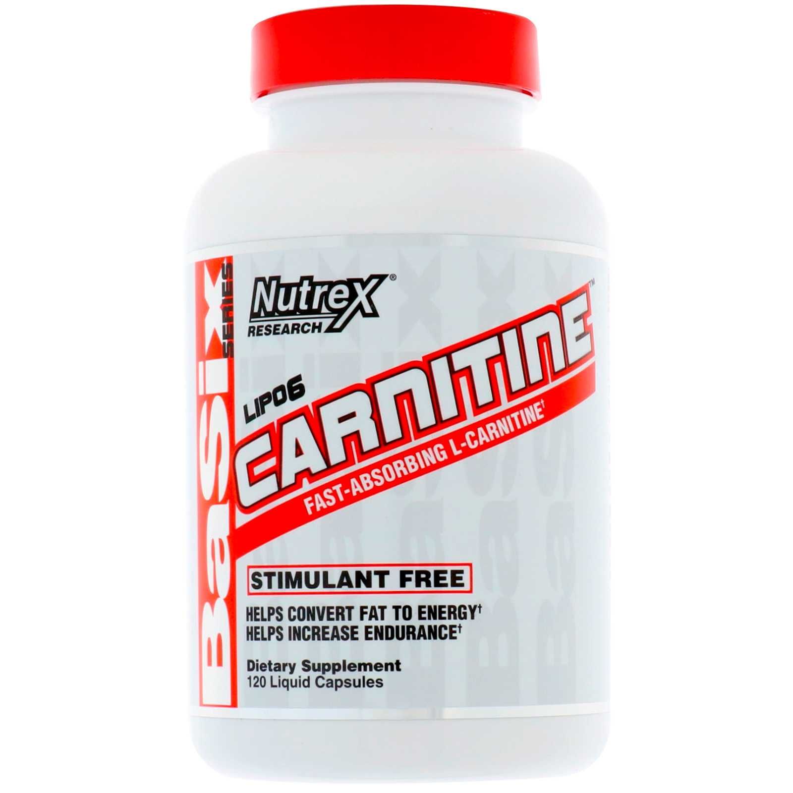 Лкарнитин Nutrex, Lipo-6 Carnitine, 120 жидких капсул