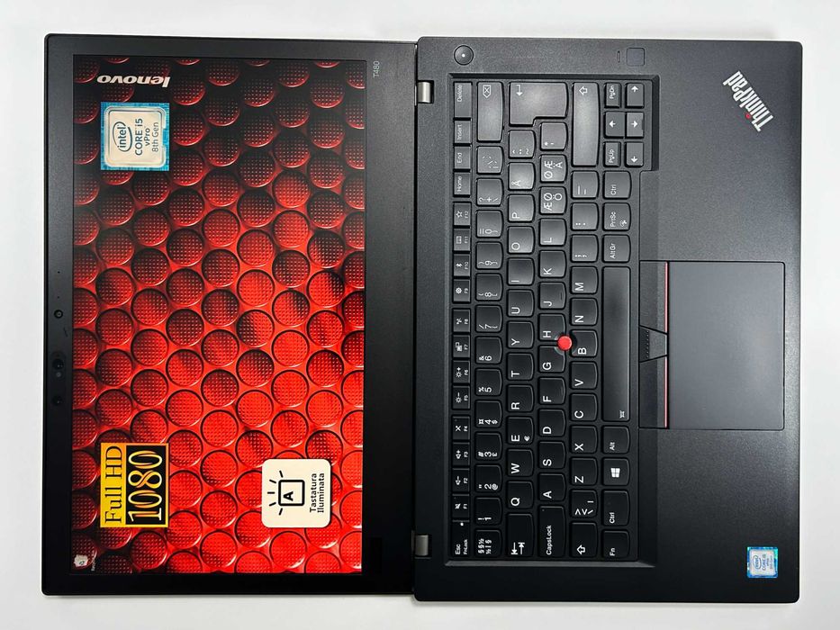 Laptop Lenovo T480 i5 14 inch Full HD ultrabook Garantie 12 luni