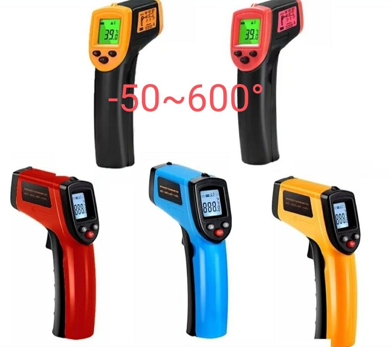 Инфрокрасный бесконтактный промышленный термометр 600° пирометр тандыр