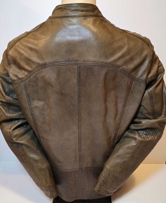 BOSS - Мъжко кожено яке от естествена кожа