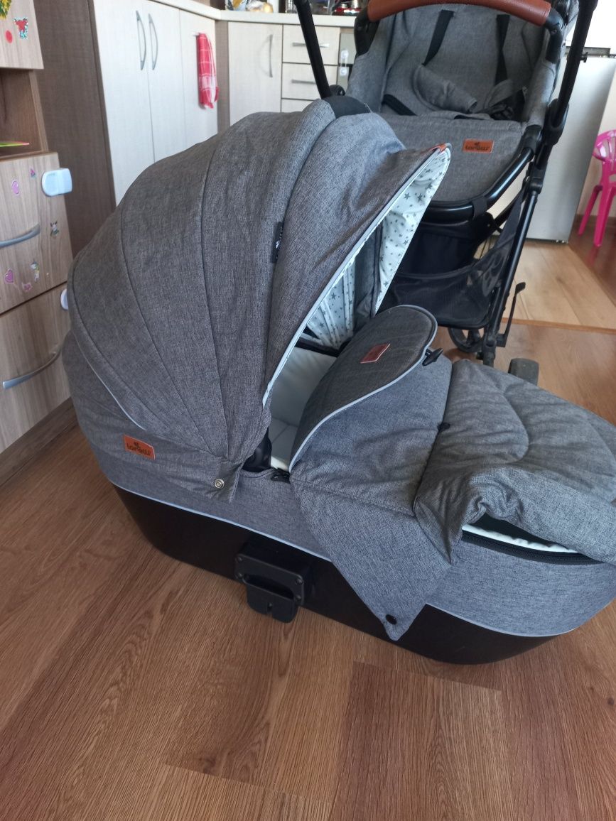 Бебешка количка 2 в 1 , Lorelli Crysta grey