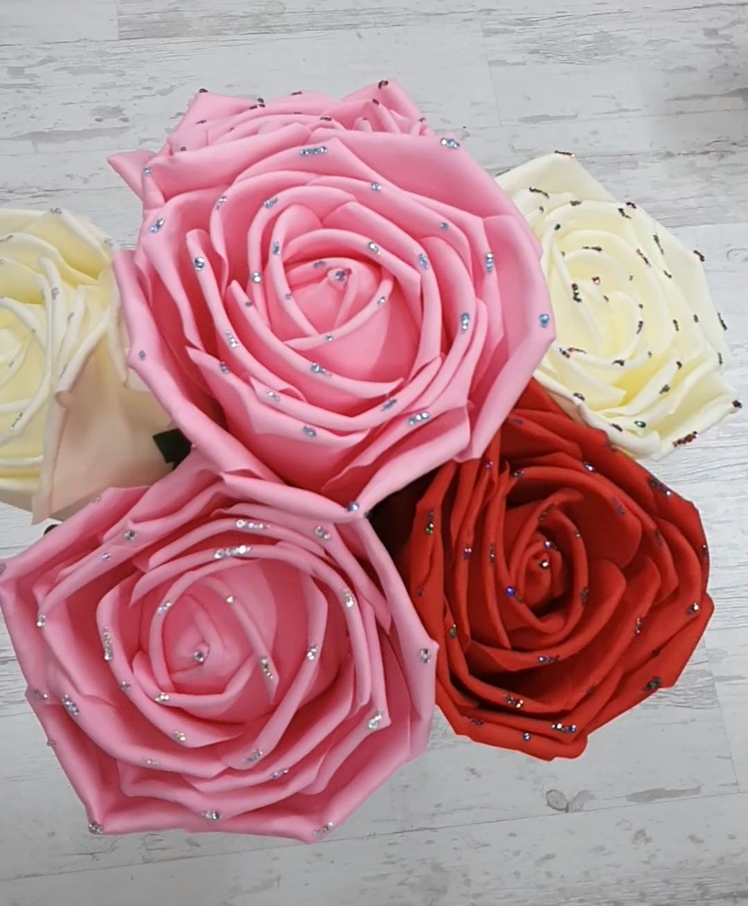 Уникални Вечни Рози Handmade 70cm