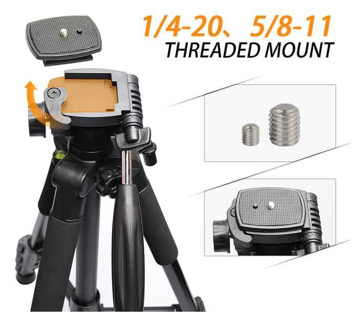 Статив  /Tripod Huepar TPD14  за лазерни нивелири, фотоапарати, камери