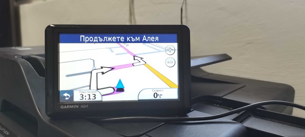 Навигация с офроуд 5 инча Гармин 1440 с карта на България и Турция