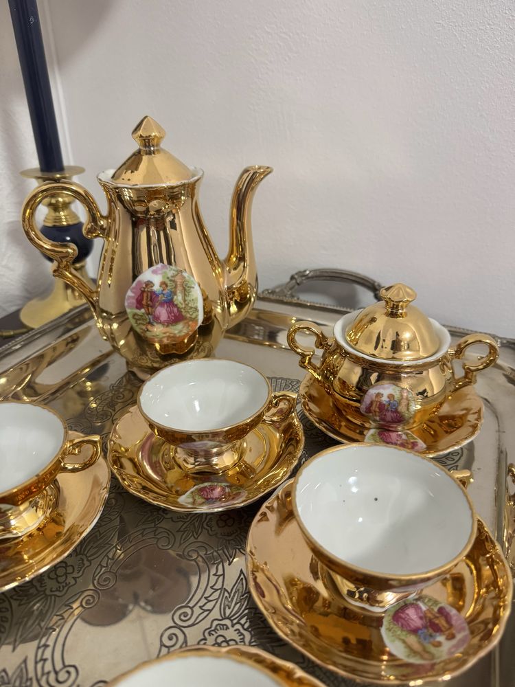 Set de cafea vintage japonez din portelan fin de colectie PRET FIX