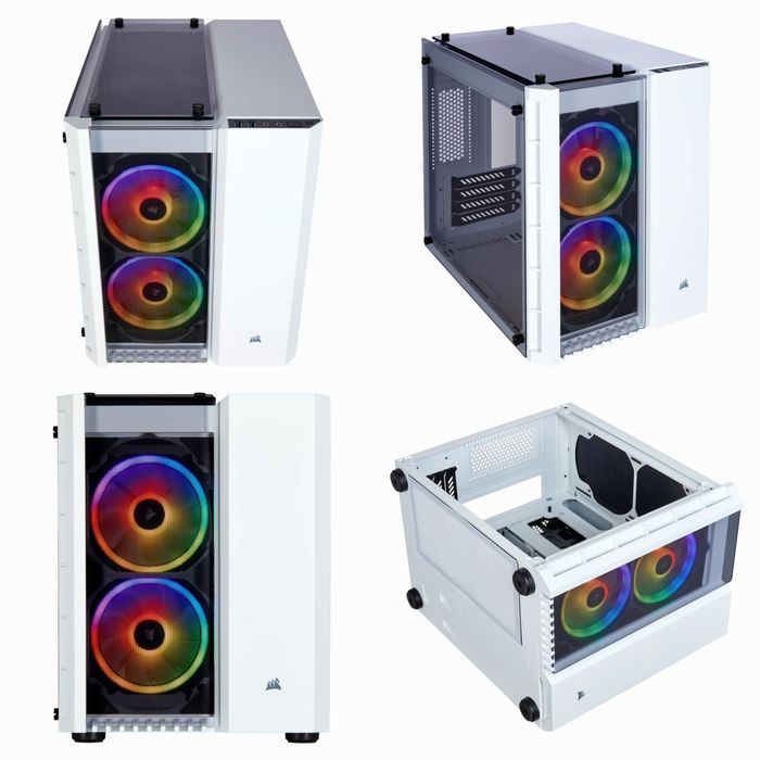 Carcasa gaming CORSAIR Crystal Series 280X RGB White Full RGB
