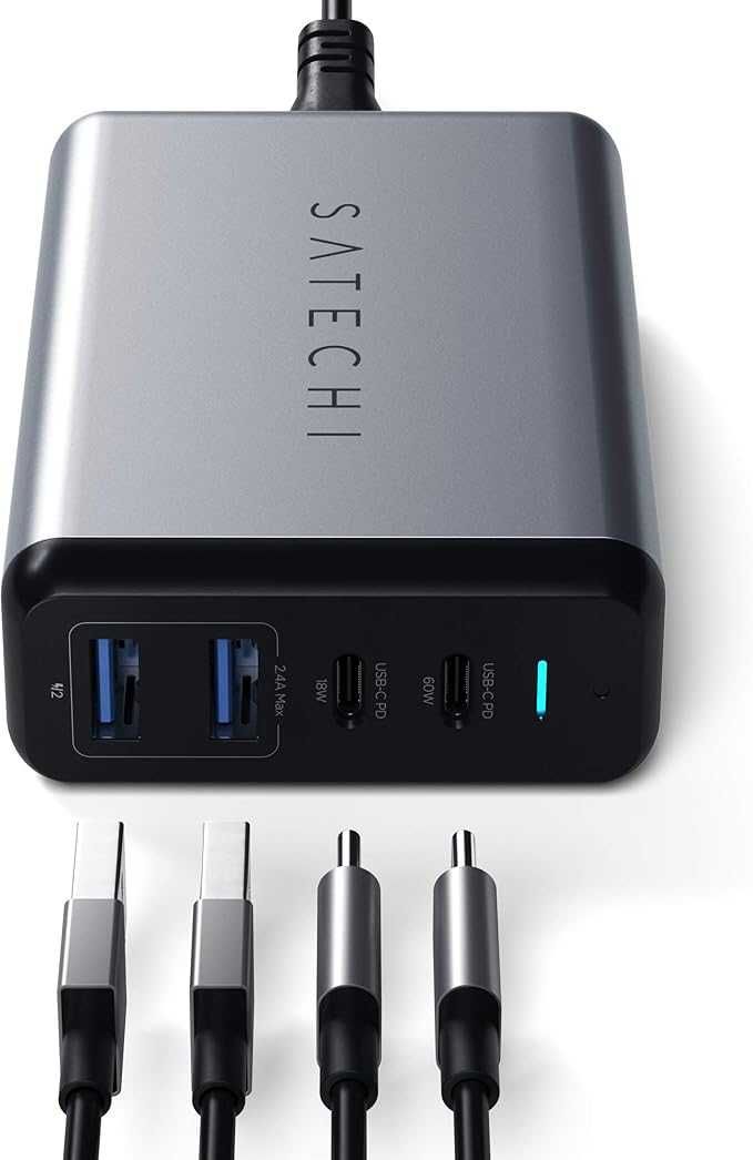 Сетевое зарядное устройство Satechi 75W Dual USB-C PD