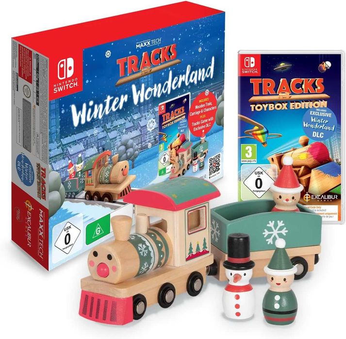 Nintendo Switch игра Tracks с влакове и релси за строене подарък влак