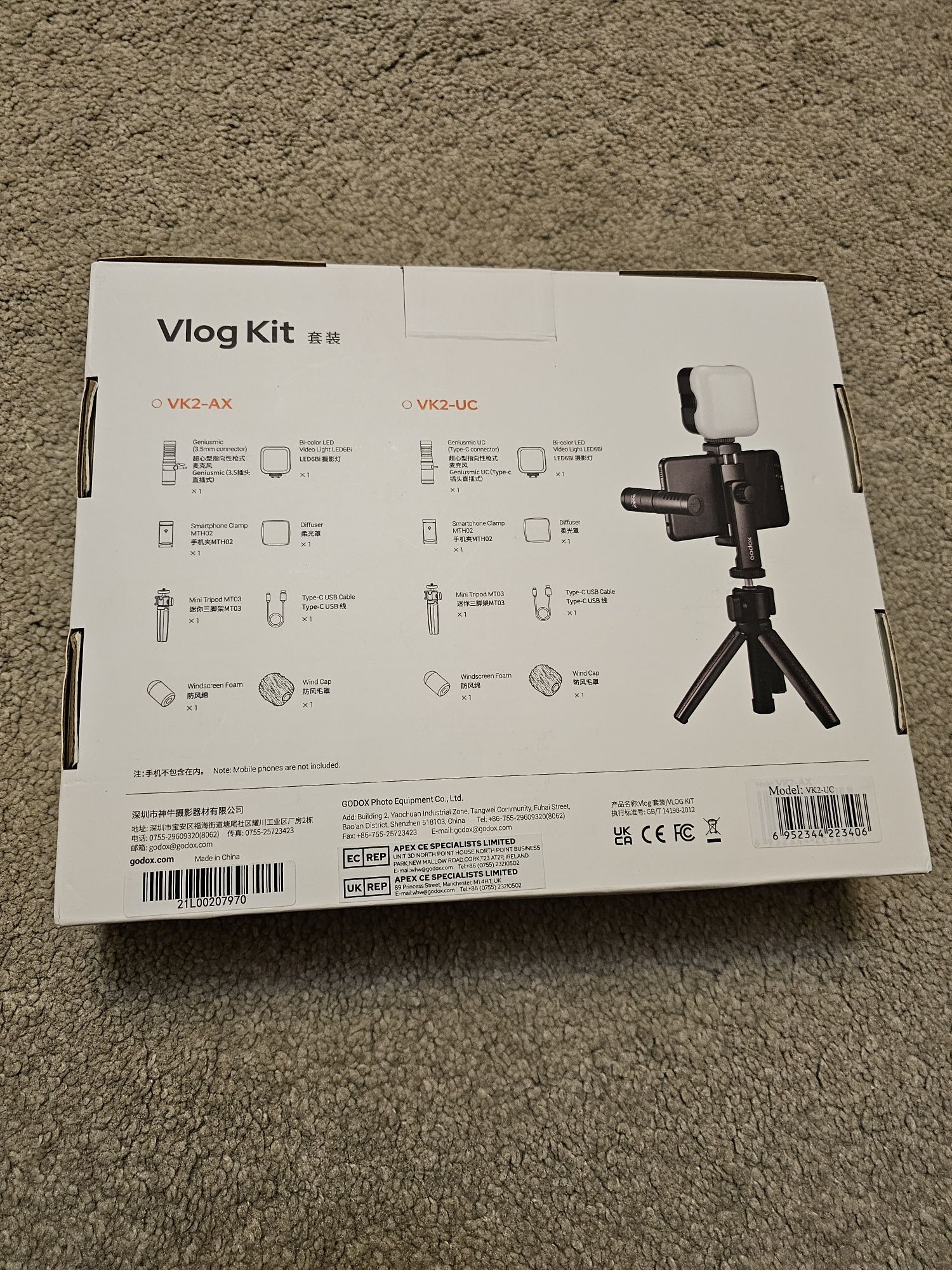 Godox VK2-UC Vlogging Kit pentru Smartphone cu Port USB Type-C Nou