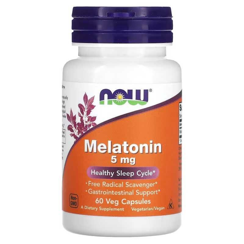 NOW Foods Мелатонин, Melatonin, 3 мг, 5 мг, 10 мг, 20 мг