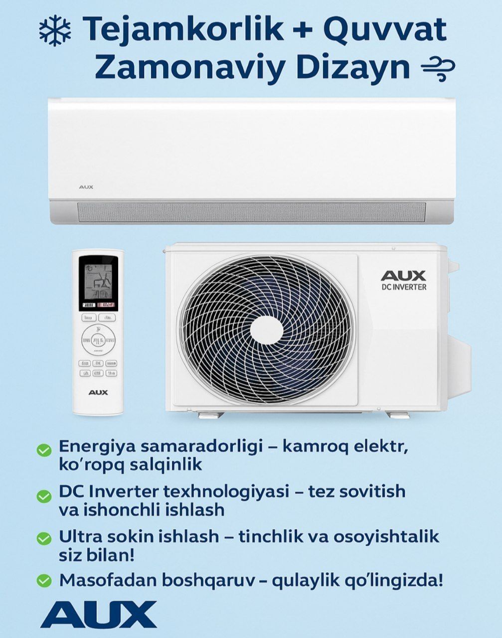 AUX 12 new inverter + заводской кронштейн
AUX 12 new inverter + заводс