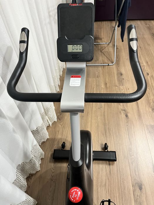 Bicicleta spinning BodyFit SB7000, 120 Kg, 18 Kg
