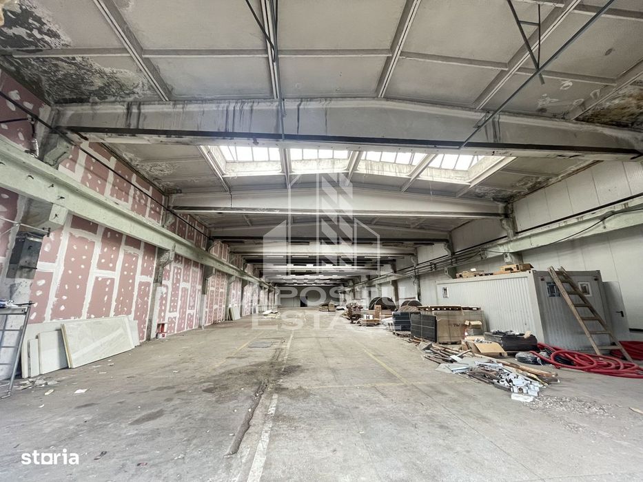 Hala depozitare, productie 1400 mp , platforma industriala, Buziasului