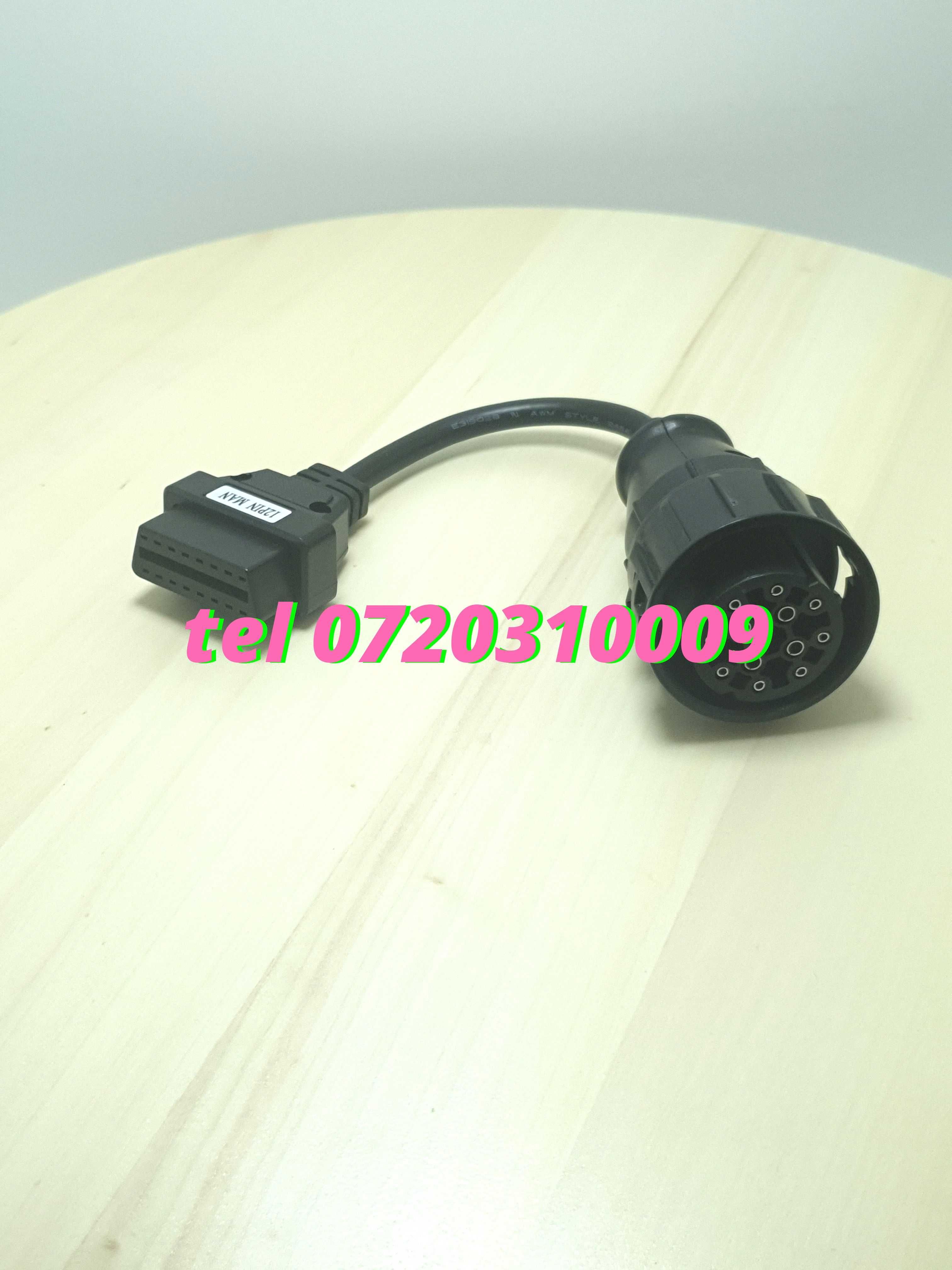 Cablu Adaptor Diagnoza Camion Tir Man Tga 12pin Obd2 Delphi Autocom M