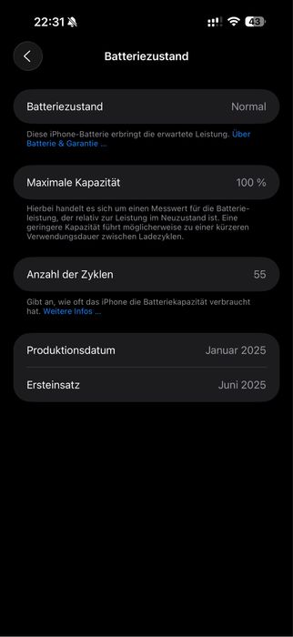 Продаётся 16 pro max Black Titanium LL/A 100% 55 цикл FULL
