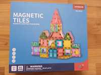 Joc de constructie magnetic  Magnetic tiles (66 piese)