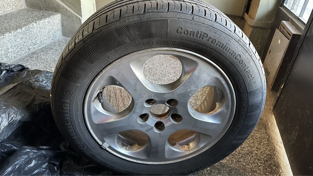 Гума с джанта - Continental 205/55 R16 - лятна