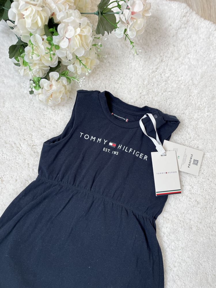 Tommy hilfiger бебешко боди рокличка