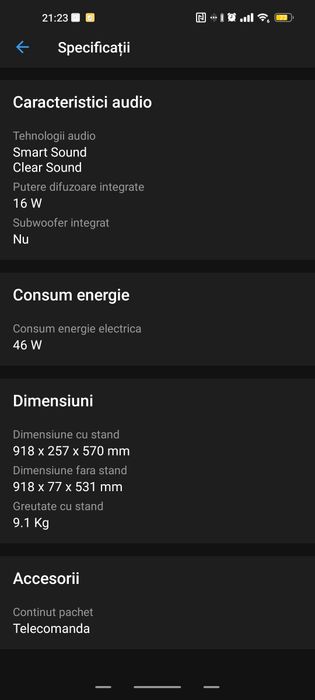 Tv Philips 102 cm
