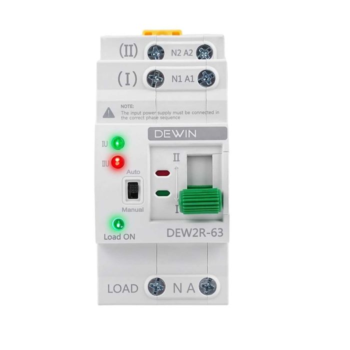 DEWIN автоматичен трансферен превключвател ATS 2P 63A 220V