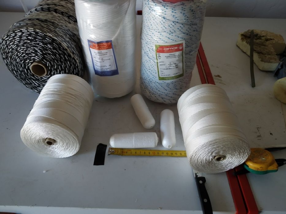 Шнуры, балберы, нитки, раколовки