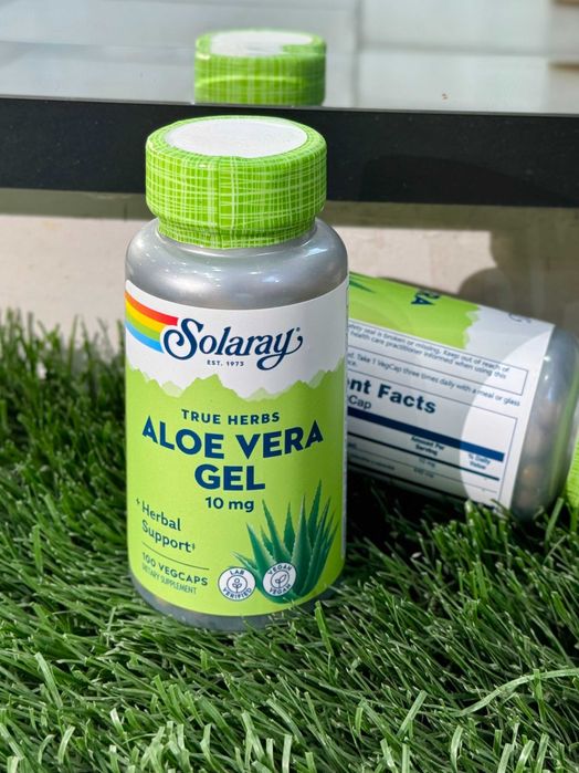 Solaray Aloe Vera Gel 10 mg — 100 растительных капсул