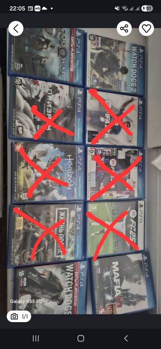 Продам игровые диски для PS4, PS5