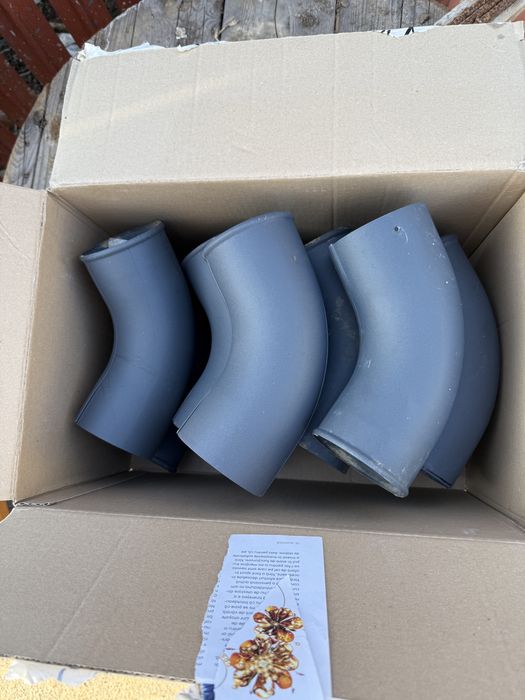 10 Coturi Evacuare 90 RAL 7024 MAT