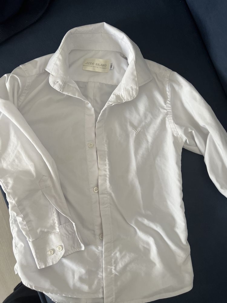 Белые рубашки (блузки) для девочки на 128 рост