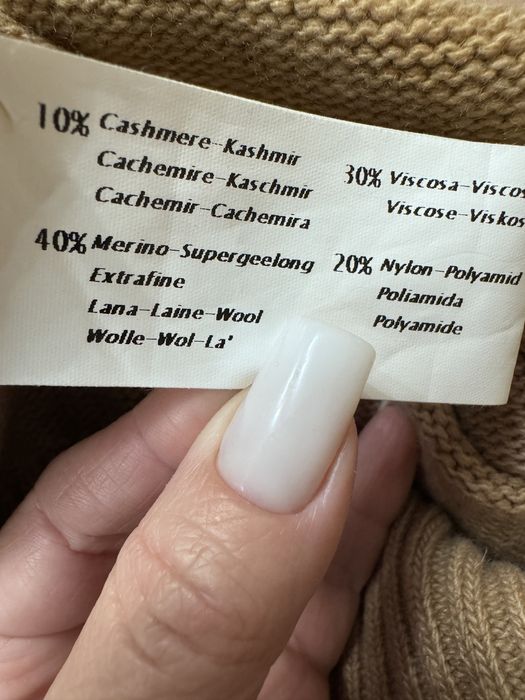 Pulover cu merino si casmir Bramante, marime 40