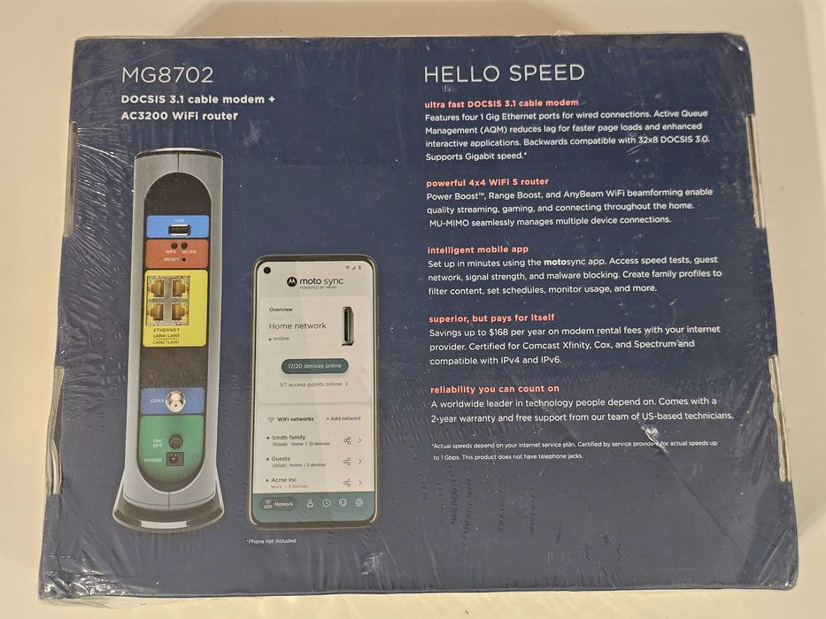 Router Motorola MG8702 AC3200 wifi