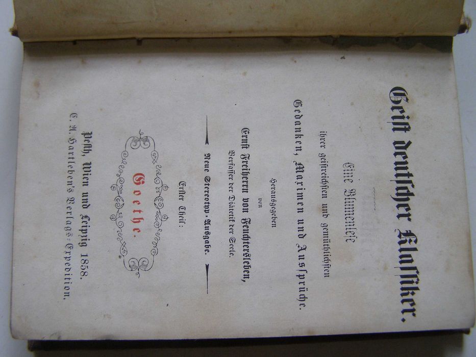 Carte veche in limba germana