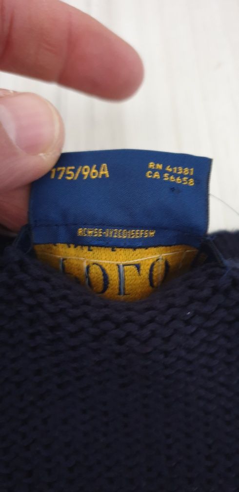 POLO Ralph Lauren Made in USA Cotton Knit  M/LОРИГИНАЛ! Мъжки Пуловер!