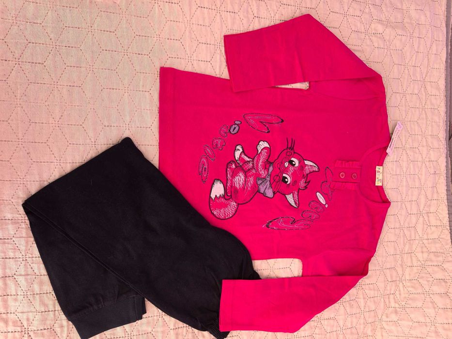 Нови български пижами момиче 110, 116 и 122