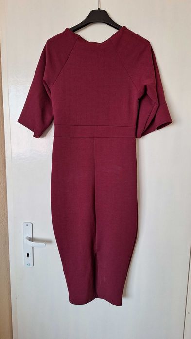 Дамска официална рокля бордо 36/S НОВА