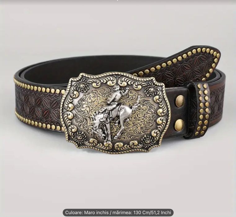 Curele cowboy din piele ecologica