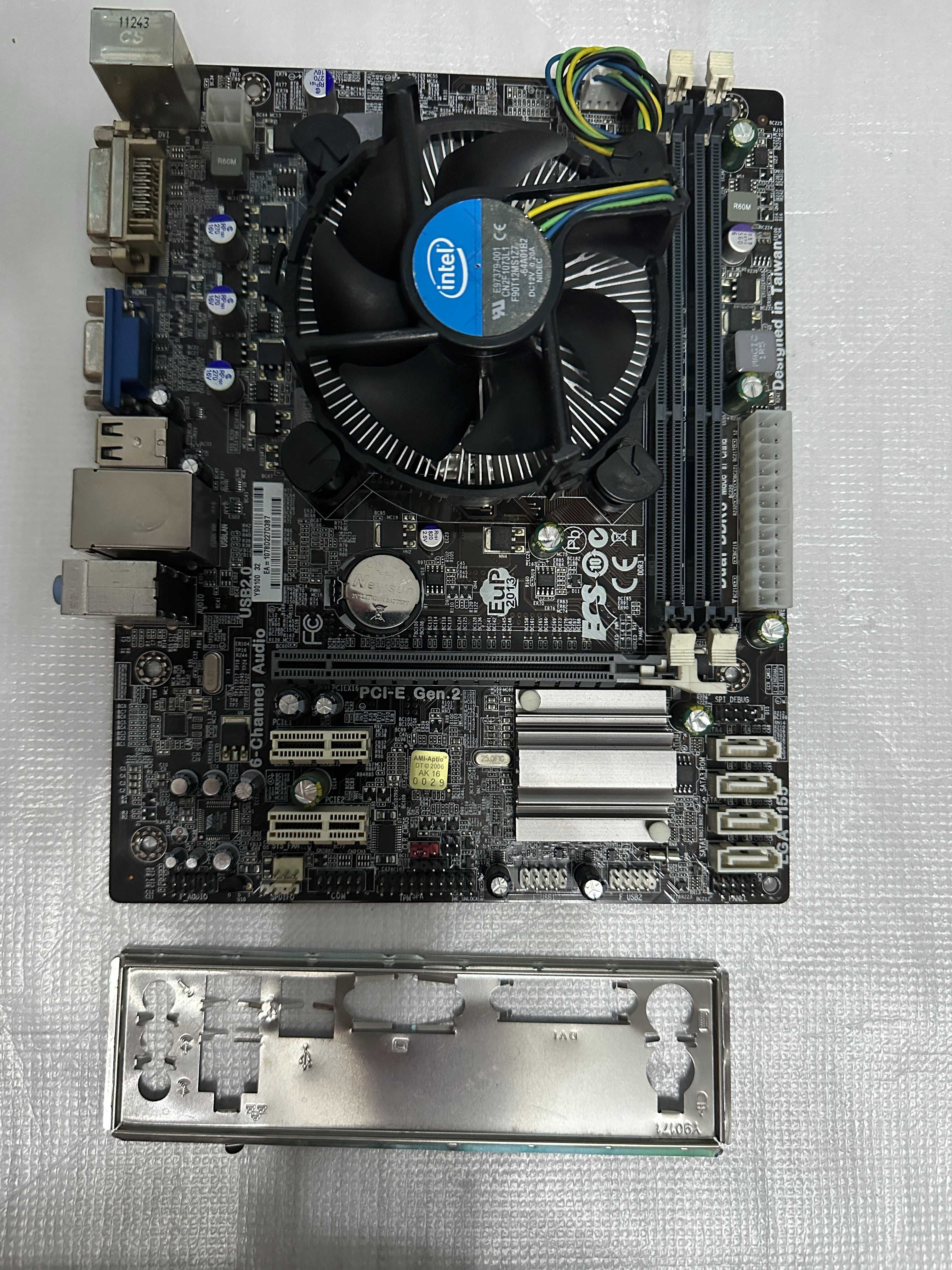 Материнская плата ECS i5-2310 DDR3 4Gb + кулер