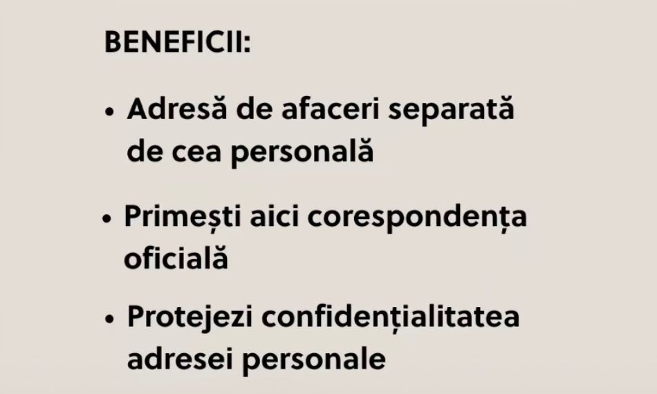 Găzduire Sediu Social