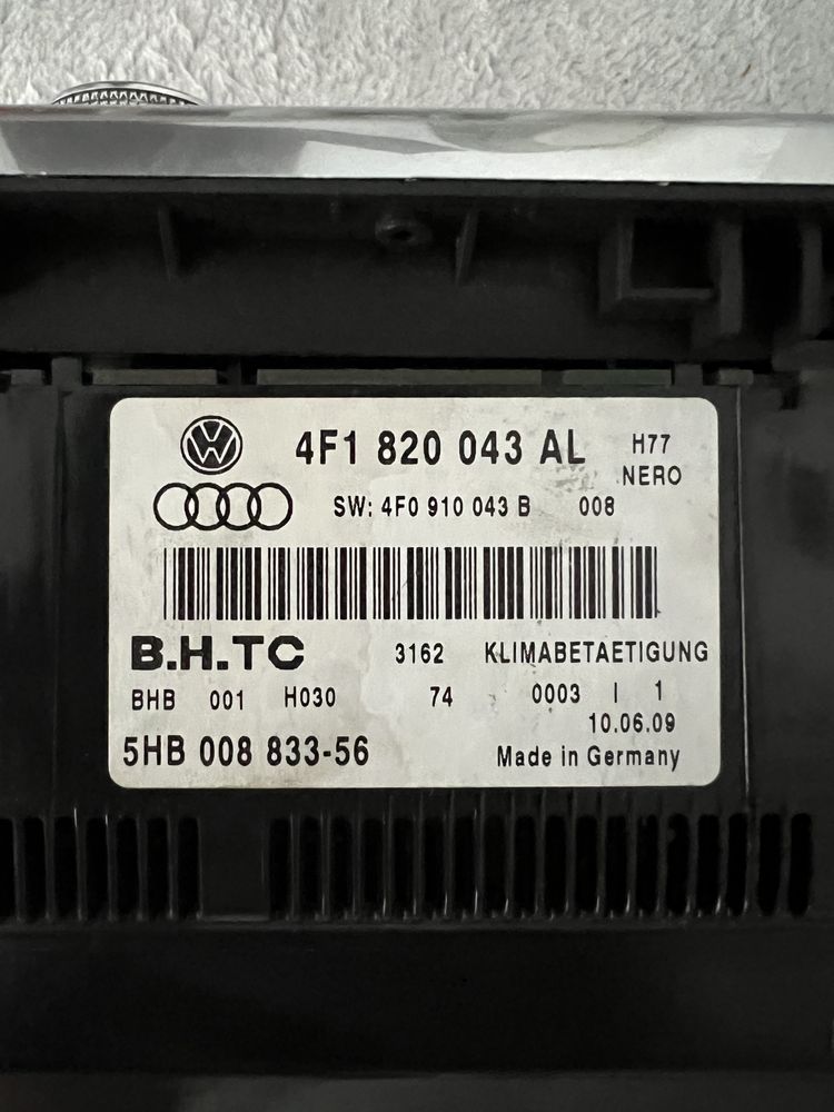 Panou Clima Audi A6 C6 4F cod piesa: 4F1 820 043 AL