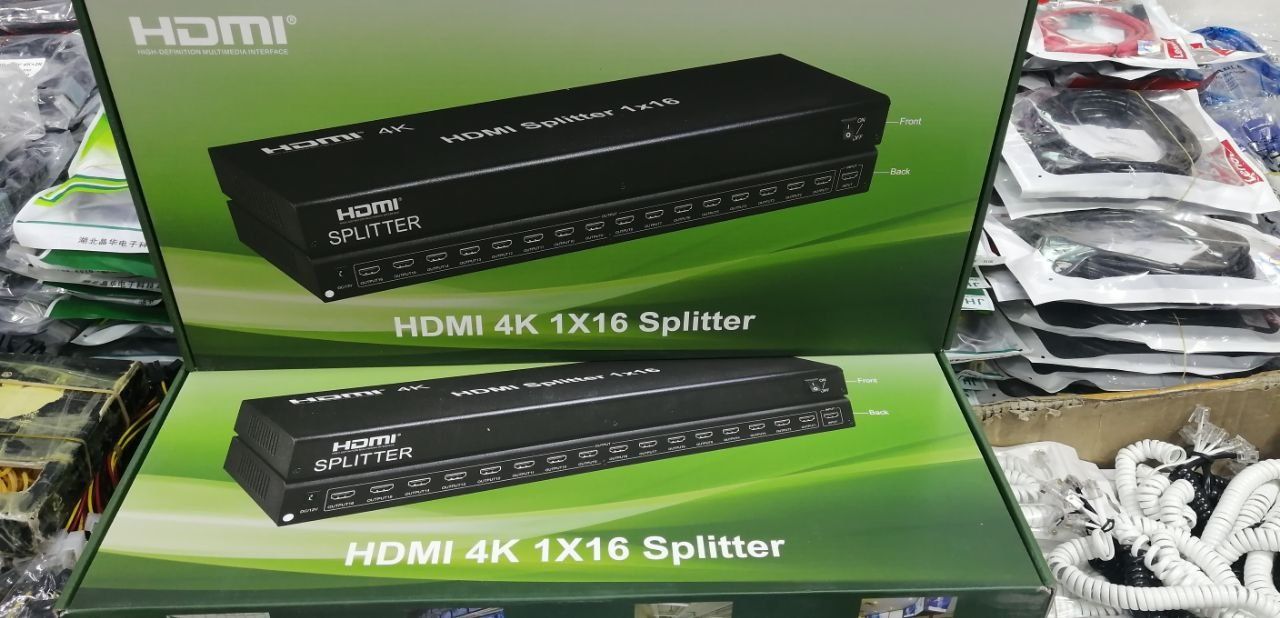 Hdmi spliter/ сплитер  1 × 16 , портовый , активный