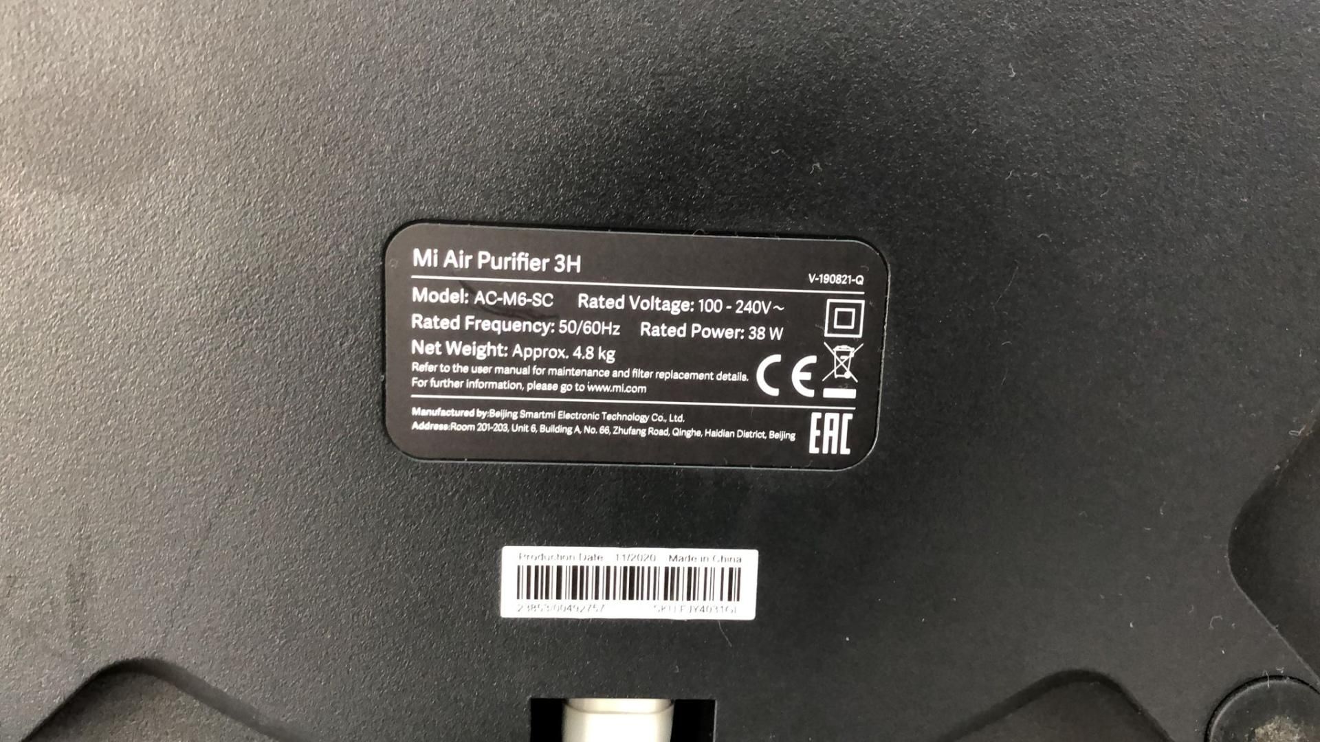 Purificator Xiaomi Mi Air Purifier 3H, Smart Wi-Fi, CADR 380m3/h -N-