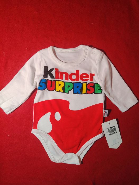 Боди для новорожденных малышей Киндер Сюрприз