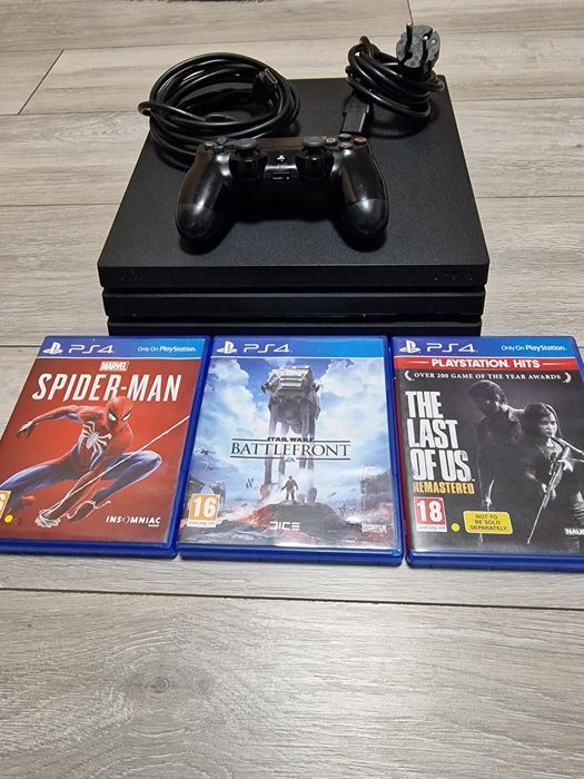 PS4 PlayStation 4 PRO 1TB, Controller, Cablu HDMI, Blu-Ray + Jocuri