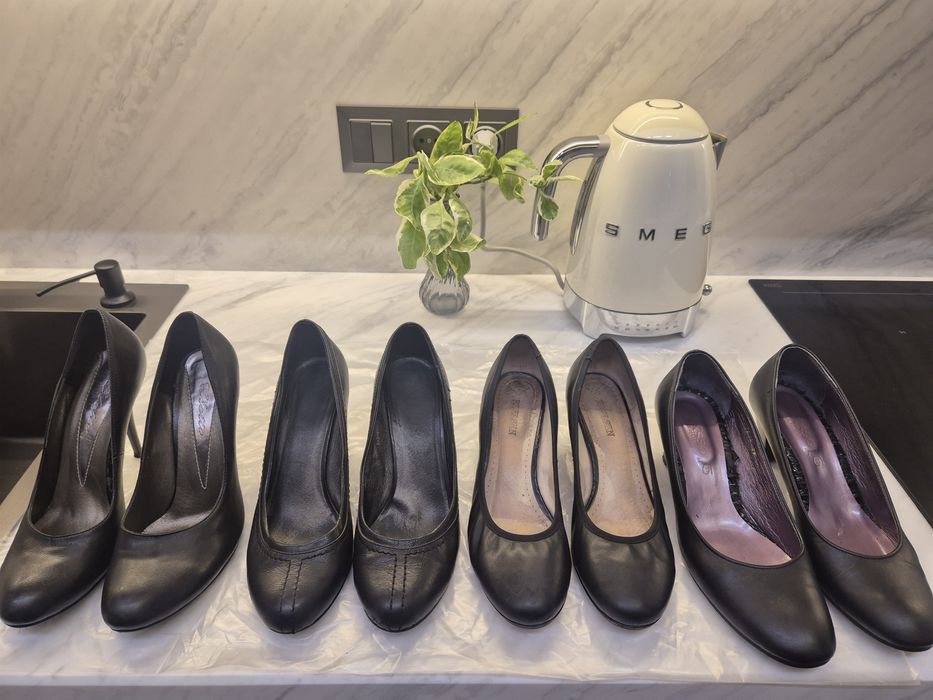 Кожаные туфли фирменные бу