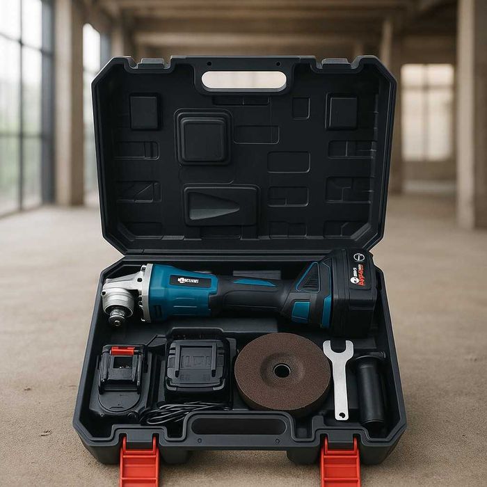 Акумулаторен безчетков ъглошлайф IF Tools AG03 – 36V, 2×4.0Ah батерии,