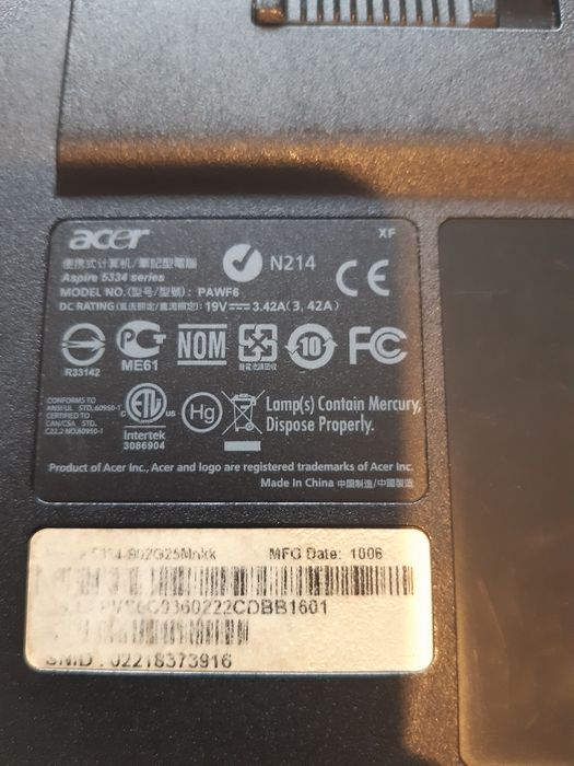 Vând laptop Acer