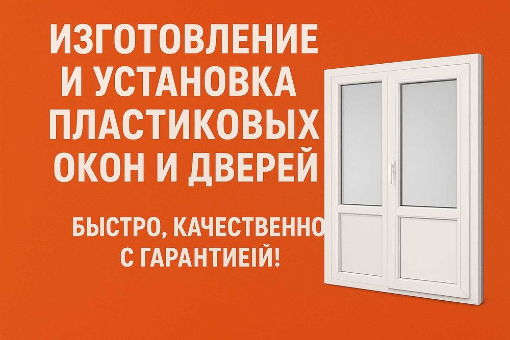 Изготовление пластиковых окон и дверей под ваши размеры!