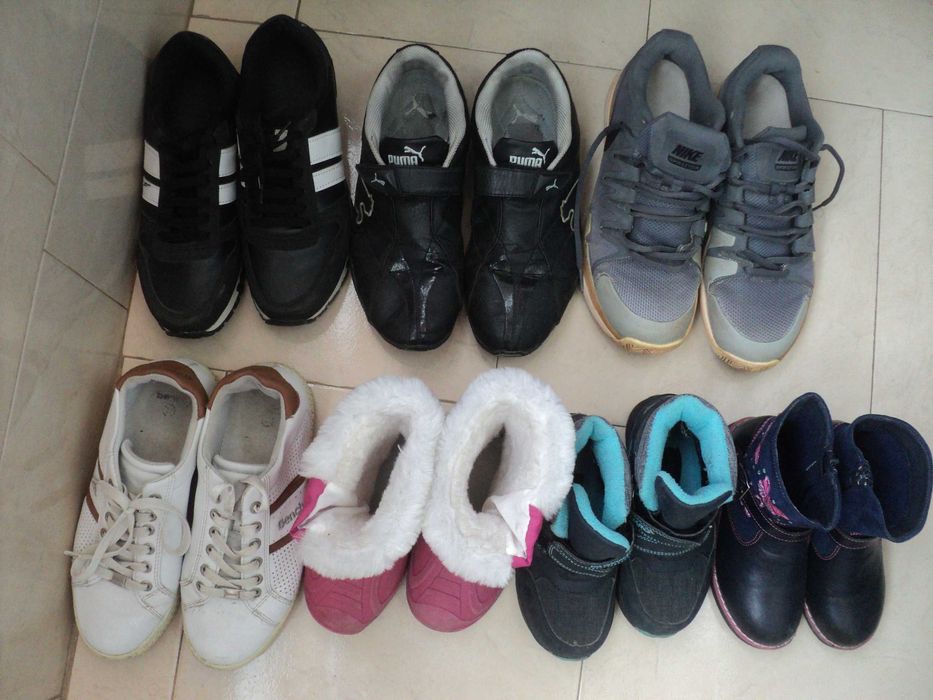 pantofi dama 37 si adidasi 38 si ghetute 40