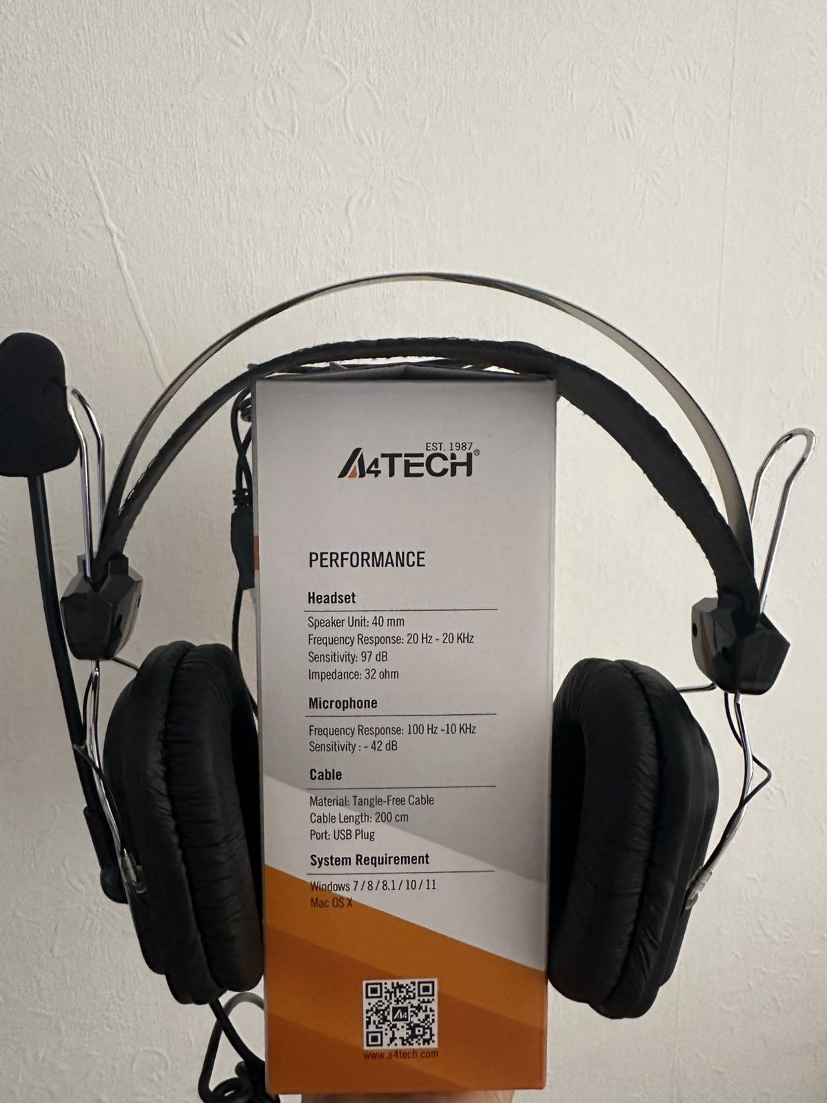 Слушалки с микрофон A4Tech HU-50