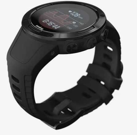 Ceas sport Suunto 5 G1 All Black, unisex,alb și negru